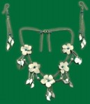 Spring flowers necklace